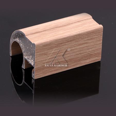 No Distortion Wardrobe Aluminium Profile 3D Wood Grain Finish Brightly Colored