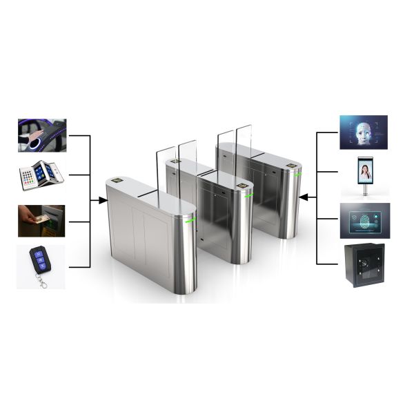 Access Control Half Height Turnstile Gate With Face Recognition Secure