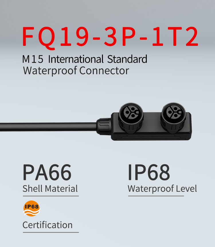 IP68 3 Pin 1 в 2 из соединителя соответствия M19 RoHS
