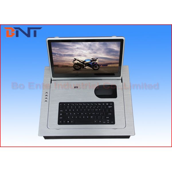 Flush Mounted Computer Monitor Lift , 15.6 Inch  Screen LCD Monitor Lift