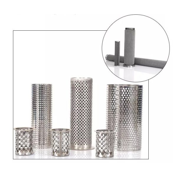 2mm 3 5 6 8mm Perforated Filter Tube Round Hole 304 316 Stainless Steel Metal