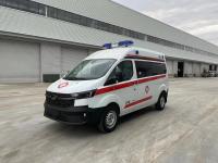 85kw Engine Power Emergency Ambulance Car With Rear Drum Brake System