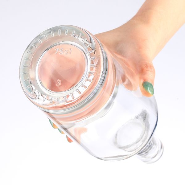 750 мл стеклянная бутылка пустая виски водка бутылка бутылка де видри