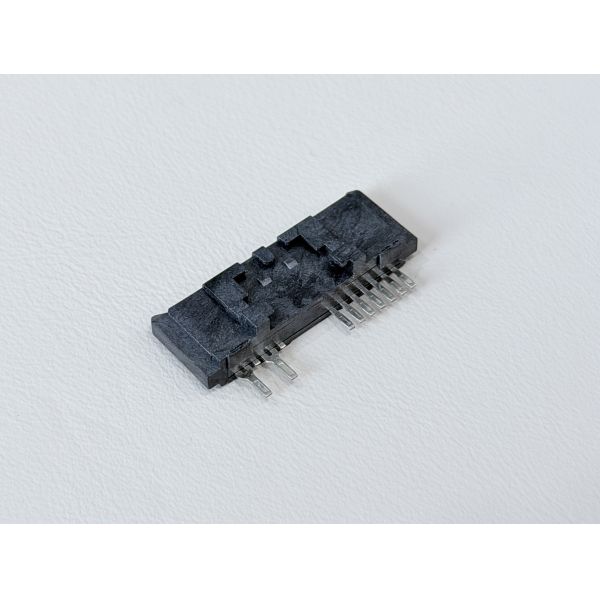 High-Reliability SATA 13Pin 180° Right-Angle Wire Solder Female Connector with Latch 1.27mm Pitch | Electronic Signal & Power Terminal Connector for Server, Storage, Automotive Cable & Custom Wire Har