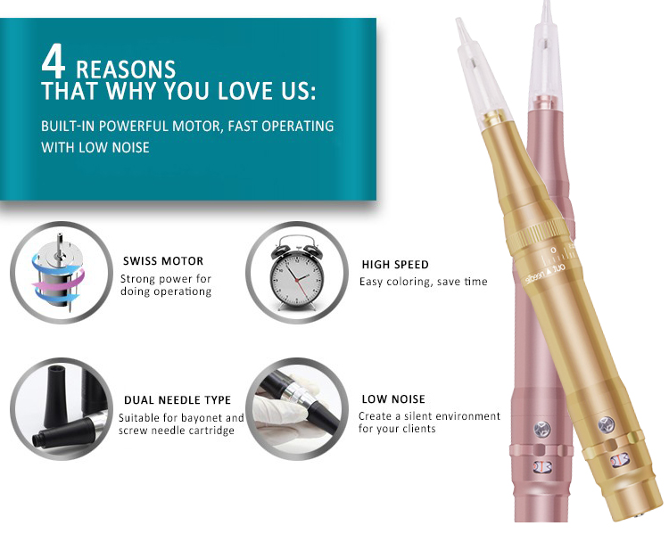 Инструменты Microblading брови машины макияжа мотора Coreless постоянные