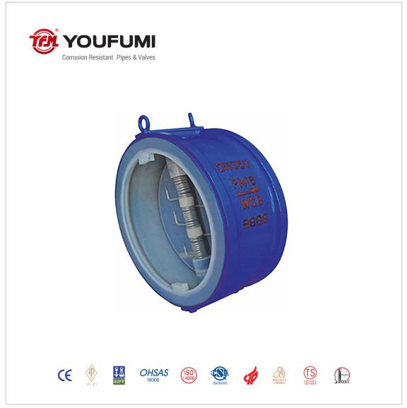 Anticorrosion WCB PFA Lined Check Valve 3 Inch Normal Temperature