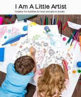 Brinquedos de tiragem da educação do livro para colorir das crianças da água de Panda Juniors PJ014