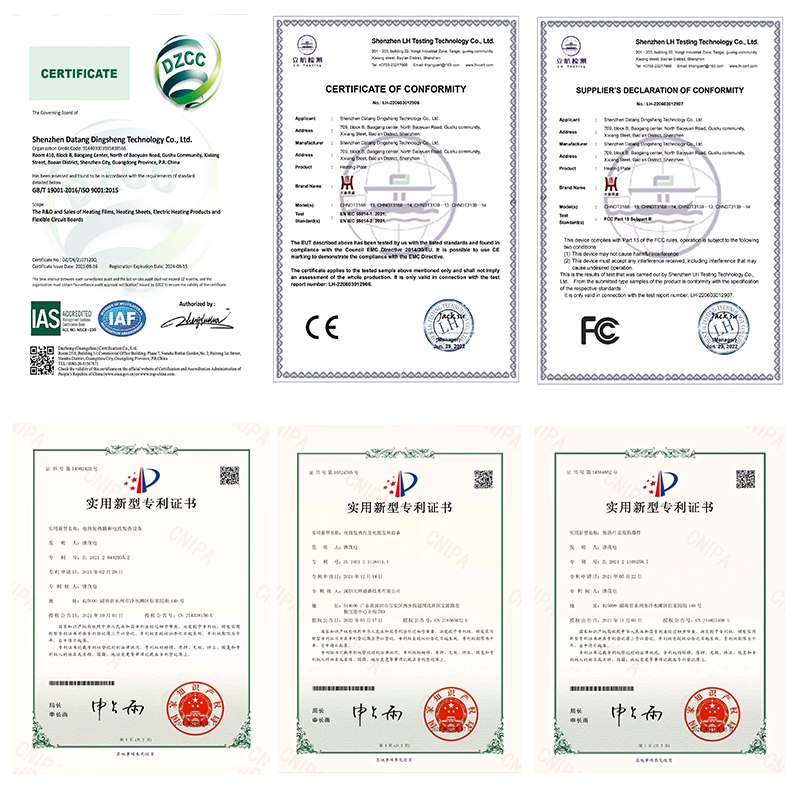 1.5 - Подогреватель фильма Polyimide гибкого подогревателя фильма 500VAC облегченный тонкий