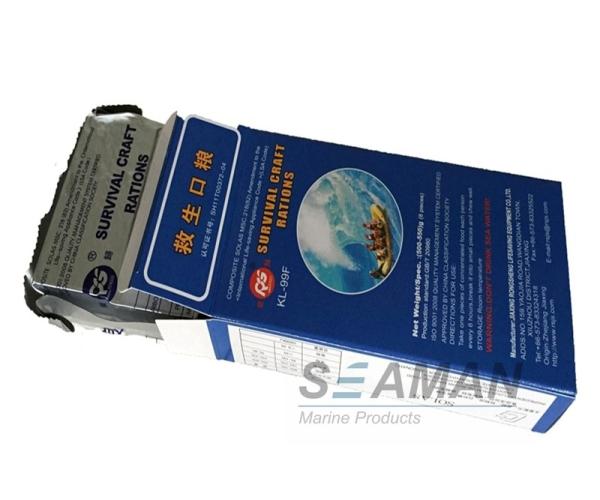 Ration alimentaire de survie d'urgence pour radeau de sauvetage gonflable