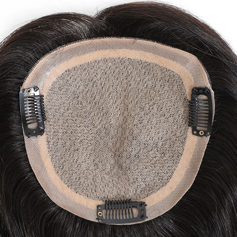 Manufacture 150% Density Real Human Hair Toupee for Women in Straight Style