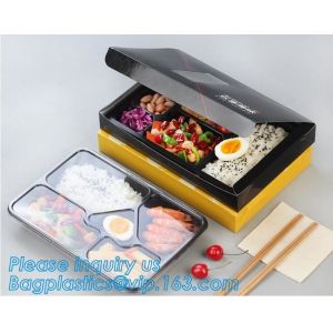 Коробка для завтрака бенто тары для хранения еды пластмассы силикона плоских складных детей ранга деливФоод фаст-фуда пластиковая складная