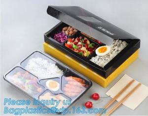 Lancheira dobrável plástica de Bento do recipiente de armazenamento do alimento