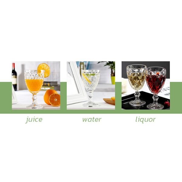 Винтажный коктейль Красное вино Стеклянные чаши Рождественское вино Чаши Стеклянные принадлежности 350 мл