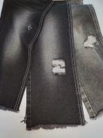 Tejido denim de poliéster de algodón no elástico 68% de algodón estilo TWILL NEGRO/NEGRO JSD3268 para niños o vaqueros