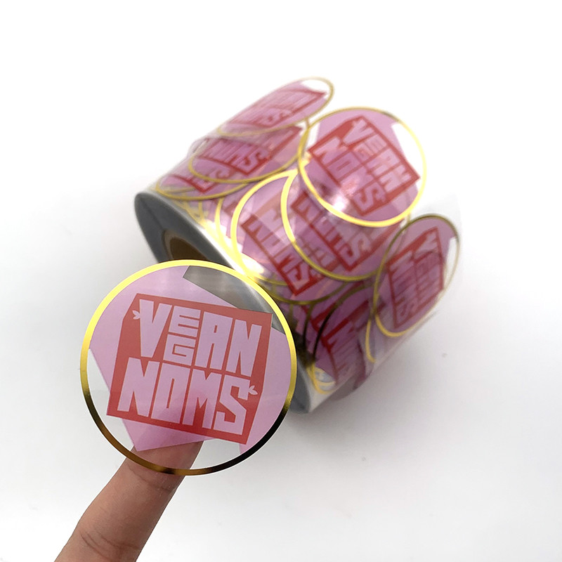 бумага стикеров винила 45mm круглая прозрачная штейновая ясная для красоты