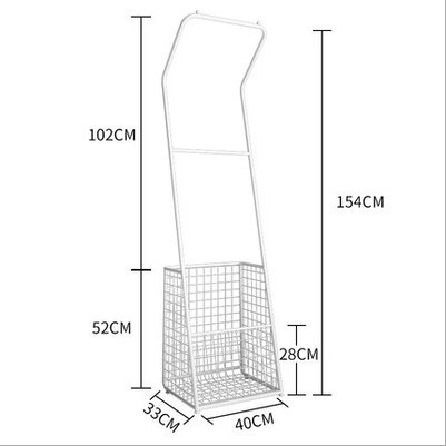 No Perforation Clothes Hanging Frame , H76cm Wire Wall Frame