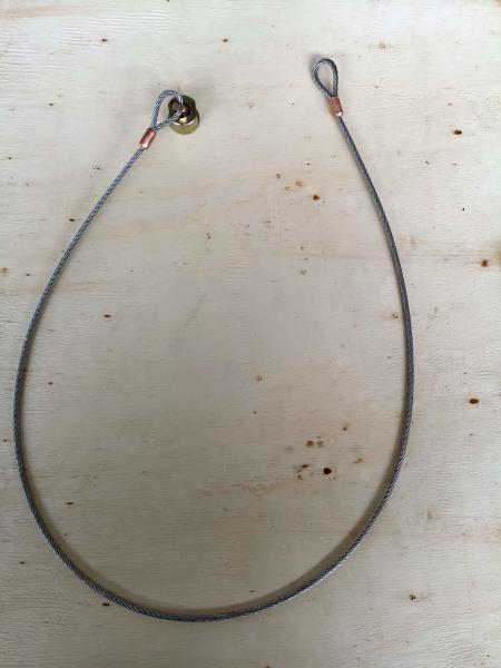 3Diámetro de.2 mm Alta resistencia para el descenso del pared Ojo suave Ojo de acero cuerda de alambre Sling