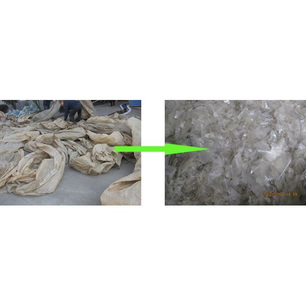 PP PE Plastic Crushing Washing Recycling Machine For Waste Bottles / Bags / Films