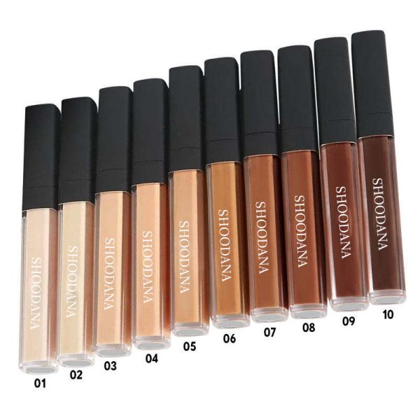 High Definition Natural Mineral Dark Lasting Waterproof Full Coverage Liquid Concealer Moisturizer Matte for Face Makeup