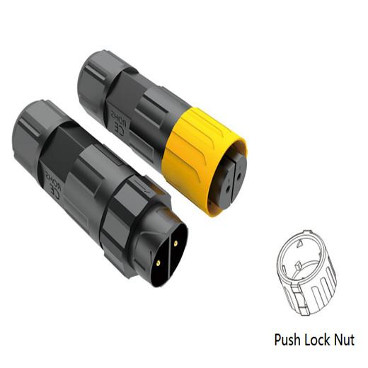 Self Locking Plastic Male Female Connectors Waterproof With 3KV Insulation Voltage