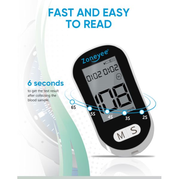 Портативный код свободное цифров Glucometer с набором небольшого метра содержания глюкозы в крови монитора уровня сахара в крови крови тома умного полным