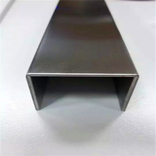 hairline or mirror finish stainless steel profile u shaped channel for glass railing