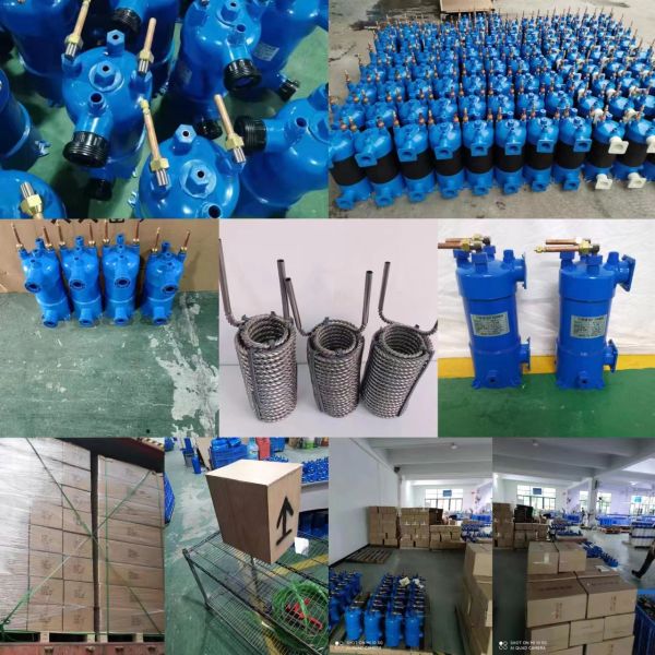 Titanium tube shell heat exchanger for swimming pool