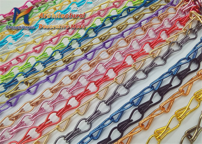 Экран мухы занавеса двери 12mm Chainmail гостиницы алюминиевый цепной