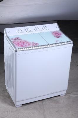 Lightweight  Stackable Large Capacity White 2 Tub Washing Machine With Shapes Knobs 830*535*970