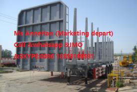 Electric System 5000kg Logging Semi Trailer Trucks For Transporting Log / Wooden Semi Trailer