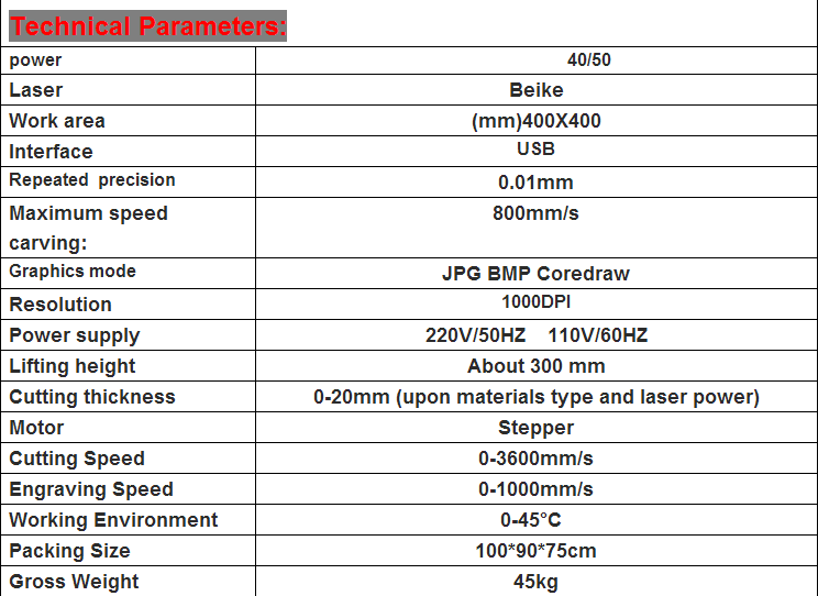 4040 laser engraving and cutting machine