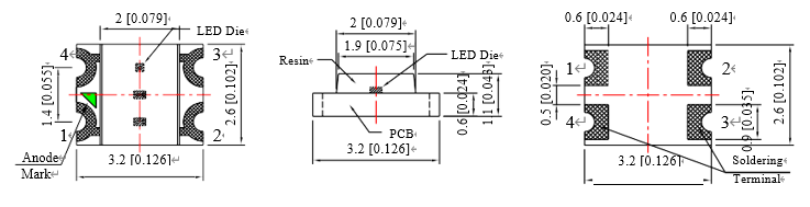 3227 Bi-Color SMD LEDs|3227 SMD LED|SMD led diy|Bi-Color SMD leds k|SMD light source|3227 lamp beads|SMDledlight