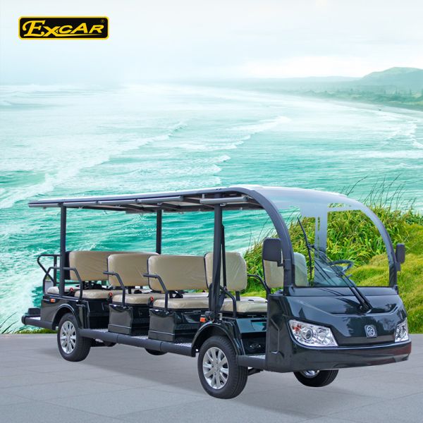 Aluminum Chassis Electric Sightseeing Car / Electric Passenger Bus