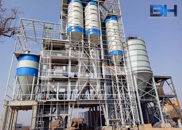 Station Type Dry Mix Plant , Smart Control Dry Mortar Production Line