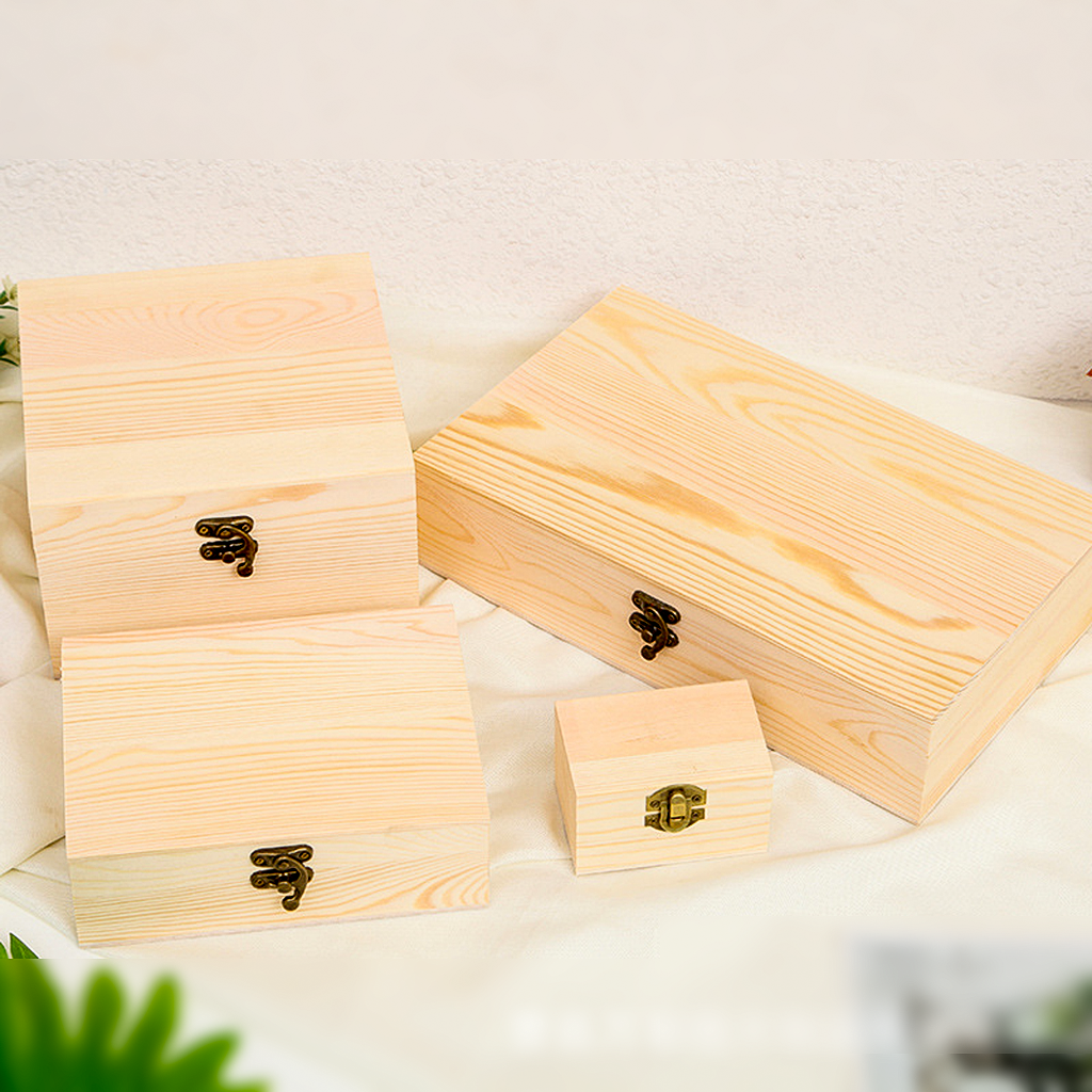 Customizable Light-coloured Wooden Decorative Boxes for Various Purposes for Any Setting