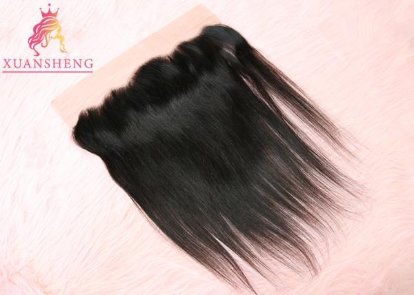 Straight Virgin Frontal Closure Hair , 13x4 Silk Lace Frontal Italian Human Hair