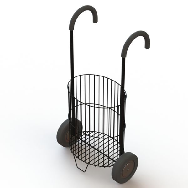 One Team Base 2 Wheels Ball Storage Cart For Sport Baseball