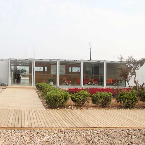 High Prefabrication Sandwich Panel Modular Folding Container Temporary Office
