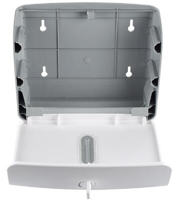 ABS Plastic Hand Paper Dispenser , Hand Cleaning Folded Toilet Paper Dispenser