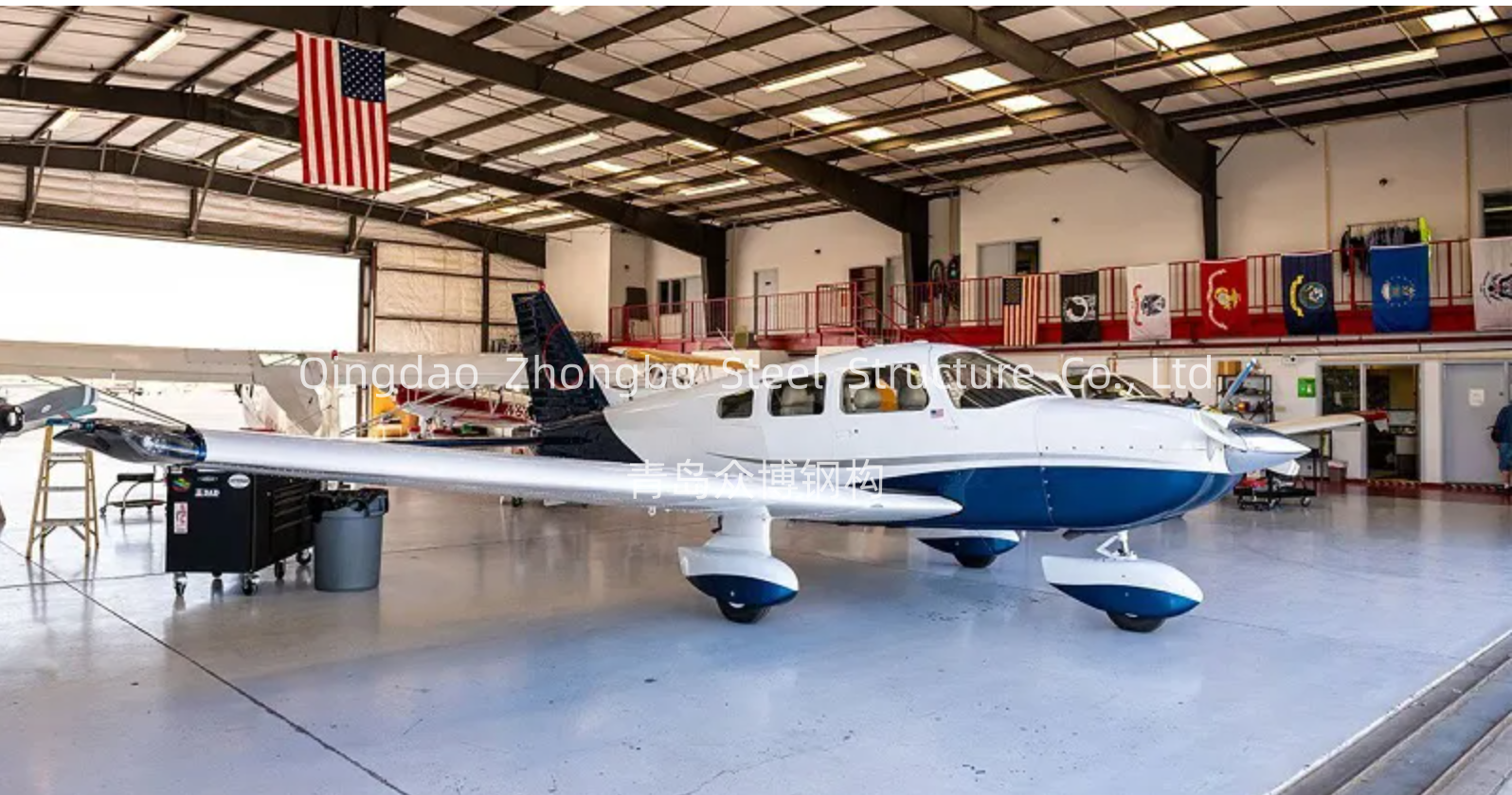 Modular Prefabricated Steel Structure Aircraft Hanger Storage Warehouse