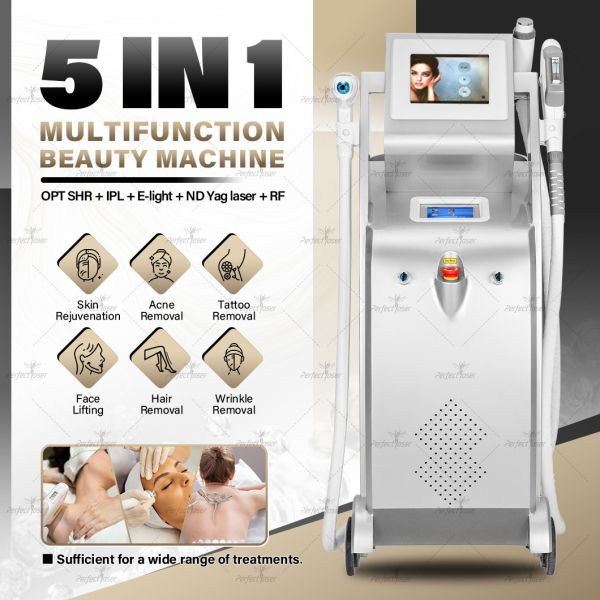 5 In 1 Ipl Laser Hair Remover Skin Rejuvenation Tattoo Removal Pico Beauty Equipment