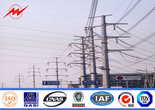 Pólos de aço pólo de serviço público de aço da energia eléctrica do pólo da eletricidade com braços transversais