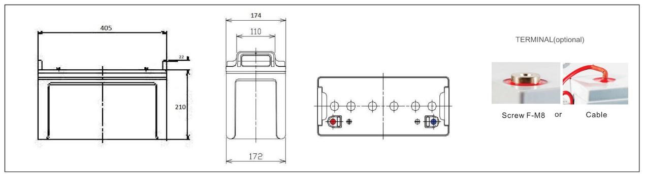 Superior Cycle Sealed Lead Acid Battery 12V 120AH For Cyclic Applications