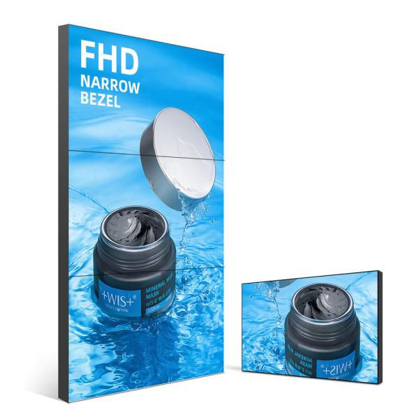 Wall Mounted LCD Video Wall Panels 3840×2160 65 Inch For Advertising