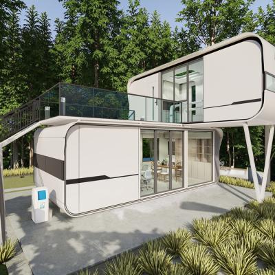 Aluminum Container House For Deluxe Double-Deck Homestay Holiday Cottage In Hotels Resorts And Offices