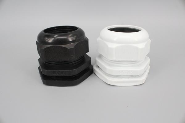 M12 Types of cable glands Waterproof Nylon plastic cable glands in White Black Grey NPT PG Metric Thread