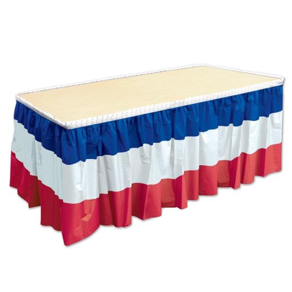 Disposable Party Event Supplies , National Flag Style Party Table Skirt