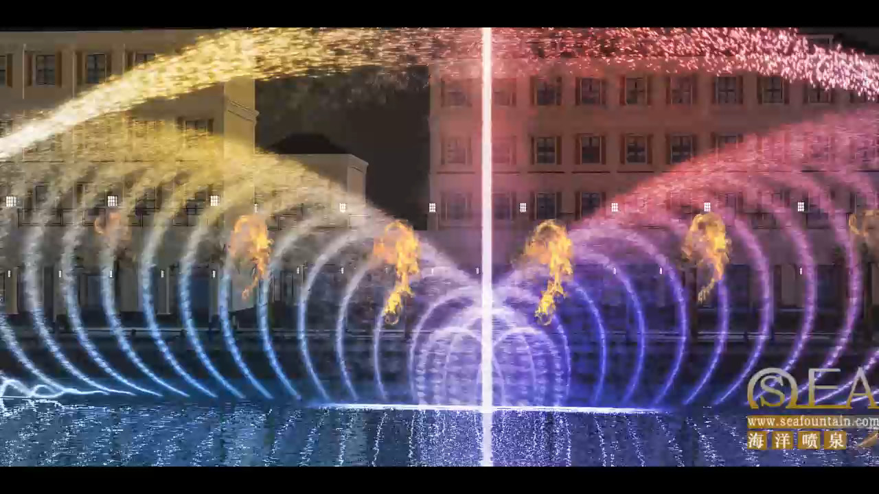 2D 3D Nozzle Digital Swing Fountain Музыкальный фонтан Танцующий фонтан воды