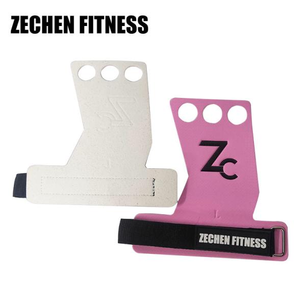Fitness safety gym gloves carbon fiber leather 3 holes crossfit hand grips for women