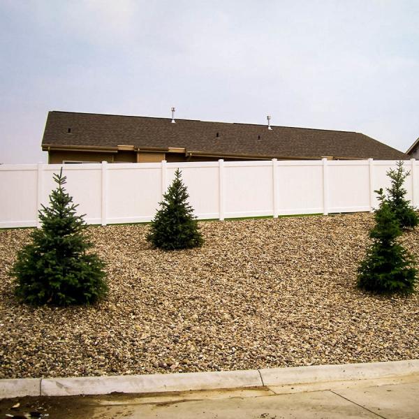 6x8ft White Vinyl Privacy Fence Panel for Residential Yards